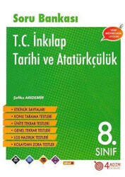 4 Adım Yayınları 8. Sınıf T.C. İnkılap Tarihi ve Atatürkçülük Soru Bankası - 4 Adım Yayınları