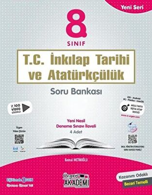 Üçgen Yayıncılık 8. Sınıf T.C. İnkılap Tarihi ve Atatürkçülük Soru Bankası - 1