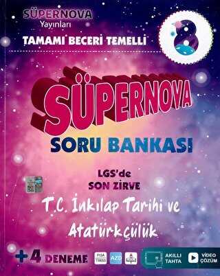 Süpernova Yayınları 8. Sınıf T.C. İnkılap Tarihi ve Atatürkçülük Süpernova Soru Bankası
