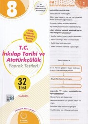 8. Sınıf T.C. İnkılap Tarihi ve Atatürkçülük Yaprak Test - Palme Yayınları