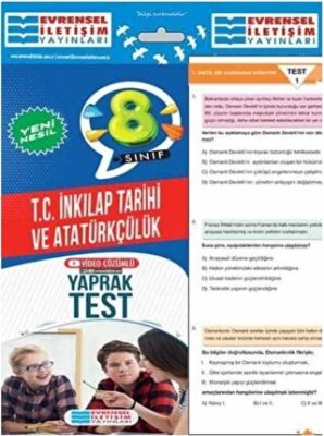 Evrensel İletişim Yayınları 8. Sınıf T.C. İnkılap Tarihi ve Atatürkçülük Yeni Nesil Video Çözümlü Yaprak Test - 1