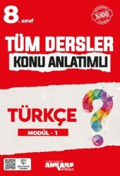 8.Sınıf Tüm Dersler Konu Anlatımlı Türkçe Modül-1 - Ankara Yayıncılık
