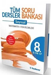 Tudem Yayınları 8. Sınıf Tüm Dersler Sayısal Soru Bankası - Tudem Yayınları