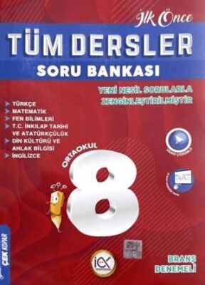 İlk Önce Yayıncılık 8. Sınıf Tüm Dersler Soru Bankası - 1