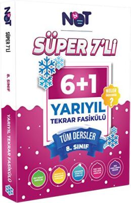 Bi Not Yayınları 8. Sınıf Tüm Dersler Süper 7`li Yarıyıl Tekrar Fasikülü - 1