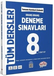 8. Sınıf Tüm Dersler Ünite Ünite Deneme Sınavları Çözümlü - Editör Yayınevi