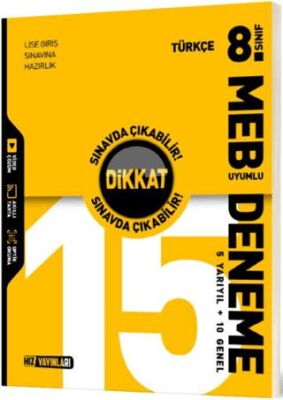 8. Sınıf Türkçe 15 Deneme - 1