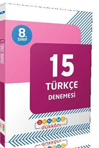 Deneme Dükkanı 8. Sınıf Türkçe 15 Deneme Yayınları
