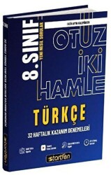 Startfen Yayınları 8. Sınıf Türkçe 32 Hamle Haftalık Kazanım Denemeleri - Startfen Yayınları