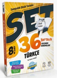 8. Sınıf Türkçe 36 Haftalık Kazanım Denemeleri - Ünlüler Karması