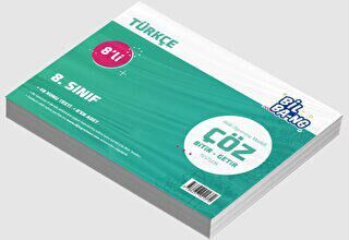 Ünlü Yayınları 8. Sınıf Türkçe 8li Çöz Bitir - Getir Testleri - 1