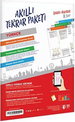 Teas Press 8. Sınıf Türkçe Akıllı Tekrar Paketleri