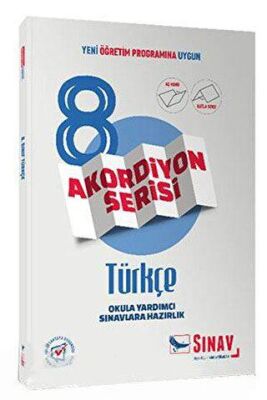 Sınav Yayınları 8. Sınıf Türkçe Akordiyon Kitap - 1