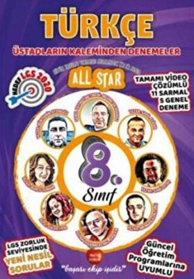 Newton Yayınları 8. Sınıf Türkçe All Star Deneme - 1