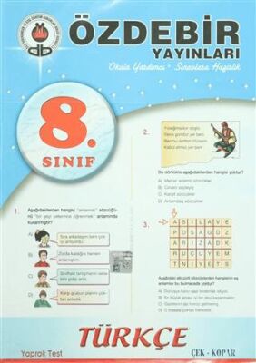 8. Sınıf Türkçe Çek Kopar Yaprak Test - 1