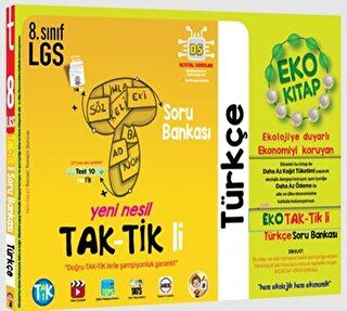 Tonguç Akademi 8. Sınıf Türkçe Eko Taktikli Soru Bankası - 1