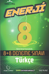 Palme 8. Sınıf Enerji Türkçe 8+8 Deneme Sınavı - Palme Yayınları