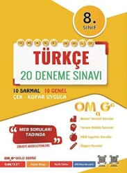 Nartest Yayınevi 8. Sınıf Omage Gold Türkçe 20 Deneme Sınavı - Nartest Yayınevi