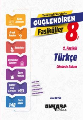 Ankara Yayıncılık 8. Sınıf Türkçe Güçlendiren 2. Fasikül - 1