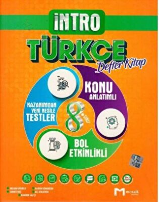 8. Sınıf Türkçe İntro Defter - 1