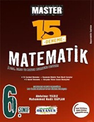 Okyanus Yayınları 6. Sınıf Master 15 Matematik Denemesi - Okyanus Yayınları