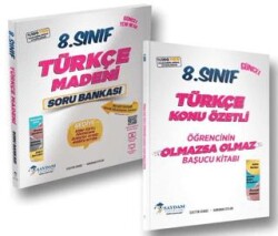8. Sınıf Türkçe Madeni Soru Bankası - 8. Sınıf Türkçe Olmazsa Olmaz Başucu Kitabı - Saydam Yayınları
