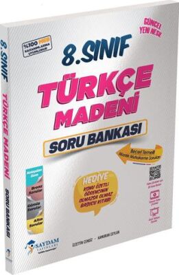 Saydam Yayınları 8. Sınıf Türkçe Madeni Soru Bankası - 1