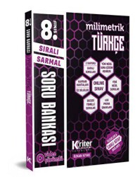 Kriter Akademi 8. Sınıf Türkçe Soru Bankası - Kriter Akademi