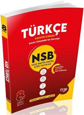 Startfen Yayınları 8. Sınıf Türkçe NSB Nige Hafta Hafta Soru Bankası - 1