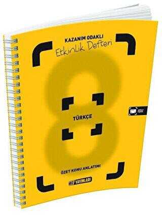 Hız Yayınları 8. Sınıf Türkçe Özet Konu Anlatımlı Etkinlik Kitabı