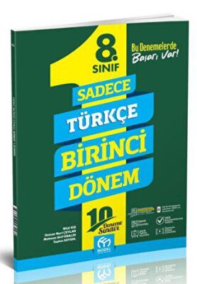 Model Eğitim Yayıncılık 8. Sınıf Türkçe Sadece Birinci Dönem Deneme - 1
