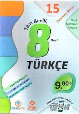 Bilimyolu Yayıncılık 8. Sınıf Türkçe Tam Benlik 15 Deneme Sınavı - 1