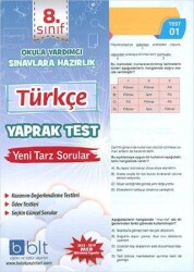 8. Sınıf Türkçe Yaprak Test - Bulut Eğitim ve Kültür Yayınları