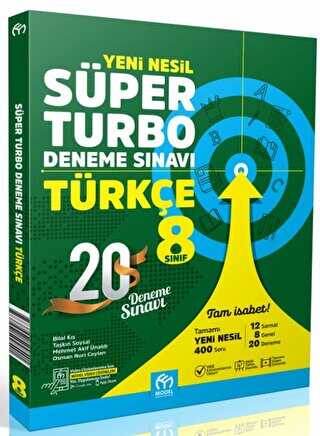 Model Eğitim Yayıncılık 8. Sınıf Türkçe Yeni Nesil Süper Turbo Deneme Sınavı