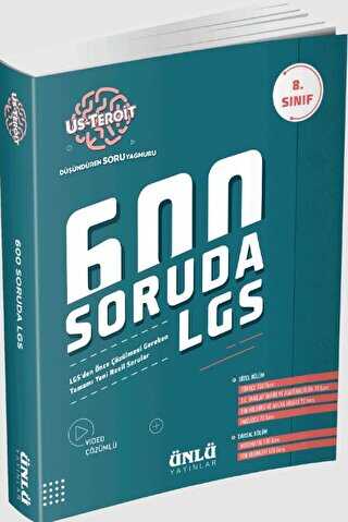 Ünlü Yayınları 8. Sınıf Us-Teroit 600 Soruda LGS Soru Bankası