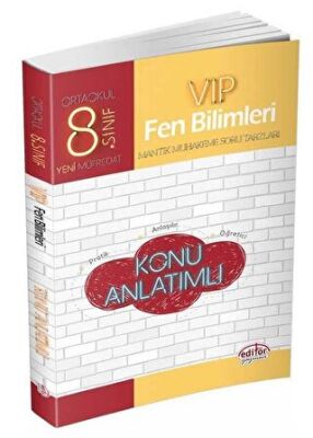 Editör Yayınevi 8. Sınıf Vip Fen Bilimleri Konu Anlatımlı - 1