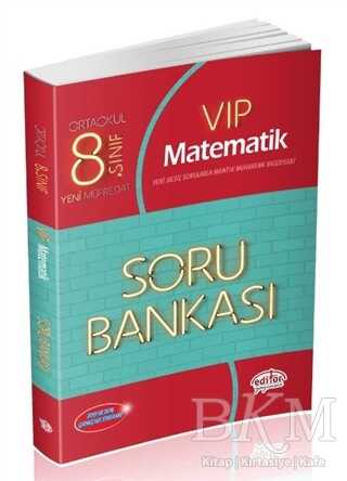 Editör Yayınevi 8. Sınıf Vip Matematik Soru Bankası - Editör Yayınevi