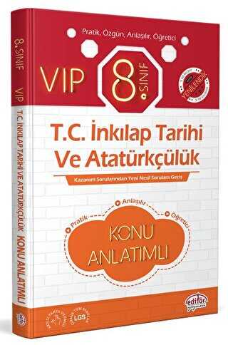 8. Sınıf VIP T.C. İnkılap Tarihi ve Atatürkçülük Konu Anlatımı