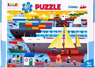 80 Parça Yer Puzzle – Liman - Eolo Yayıncılık