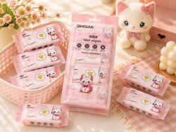 8li Mini Islak Mendil Pembe - Penna