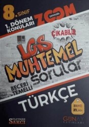 8. Sınıf LGS 1. Dönem Türkçe Muhtemel Sorular Zoom Serisi - Günay Yayınları