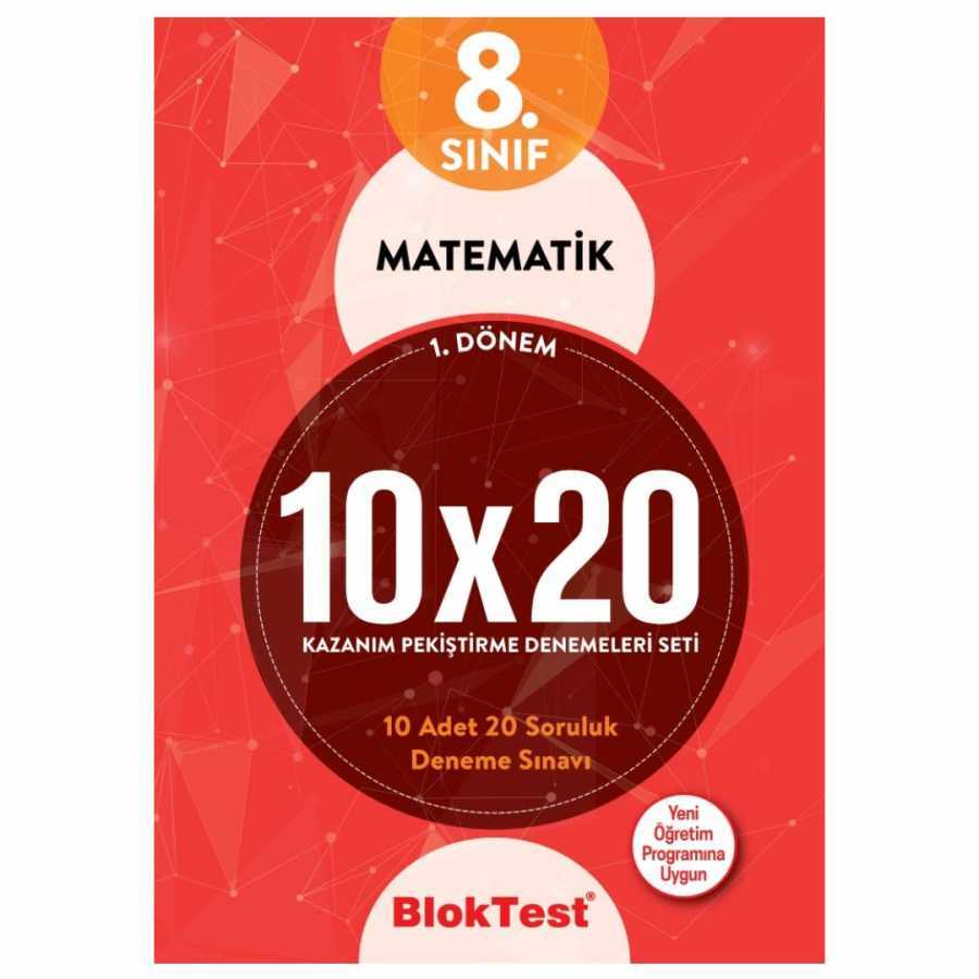 Tudem Yayınları - Bayilik 8. Sınıf Bloktest 1. Dönem Matematik 10x20 Kazanım Pekiştirme Denemeleri Seti
