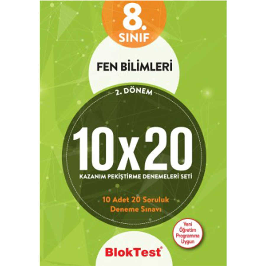 Tudem Yayınları - Bayilik 8. Sınıf Bloktest 2. Dönem Fen Bilimleri 10x20 Kazanım Pekiştirme Denemeleri Seti