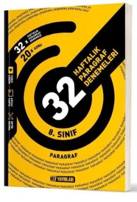 Hız Yayınları 8.Sınıf 32 Haftalık Paragraf Denemeleri - 1