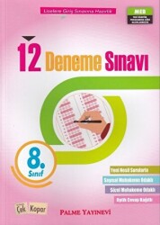 8. Sınıf 12 Deneme Sınavı - Palme Yayınları