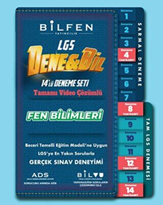 Bilfen Yayıncılık 8.Sınıf Denebil Fen Bilimleri 14`lü Deneme Seti - 1