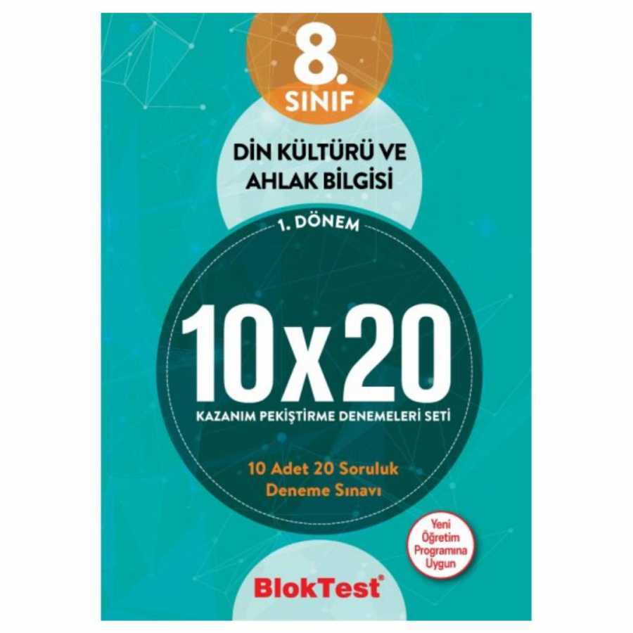 Tudem Yayınları - Bayilik 8. Sınıf Bloktest 1. Dönem Din Kültürü ve Ahlak Bilgisi 10x20 Kazanım Pekiştirme Denemeleri Seti