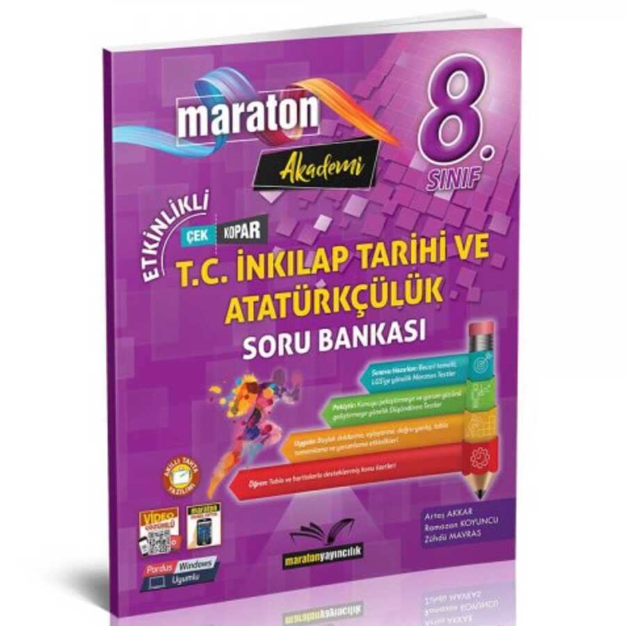 8. Sınıf Etkinlikli T.C. İnkılap ve Atatürkçülük Soru Bankası Maraton Yayınları