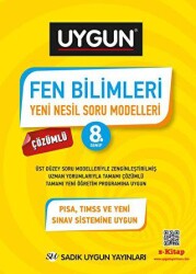Sadık Uygun Yayınları 8. Sınıf Fen Bilimleri Yeni Nesil Soru Modelleri - Sadık Uygun Yayınları