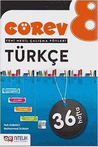Nitelik Yayınları - Bayilik 8. Sınıf Türkçe Görev Yeni Nesil Çalışma Föyleri